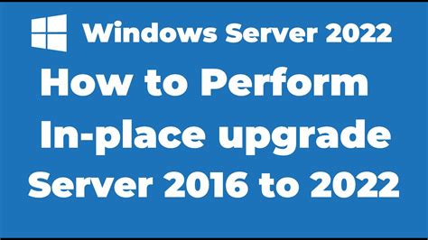 How To In Place Upgrade Windows Server To Windows Server