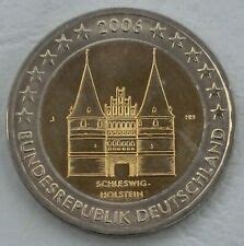 Germany 2 Euro Coin 2006 Schleswig Holstein Holstentor Lübeck J