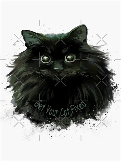 Get Your Cat Fixed Sticker For Sale By Eglaladnor Redbubble