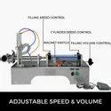 Pneumatically Semi Automatic Double Head Liquid Filling Machine Semi