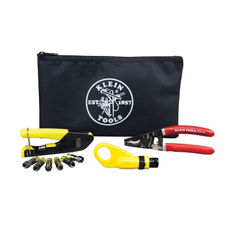 Klein Tools Kit De Instalaci N De Cable Coaxial Con Estuche Portenntum