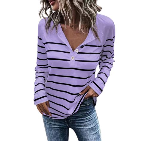 Mifelio Long Sleeve Shirts For Women Womens Fall Blouse Lapel Shirts