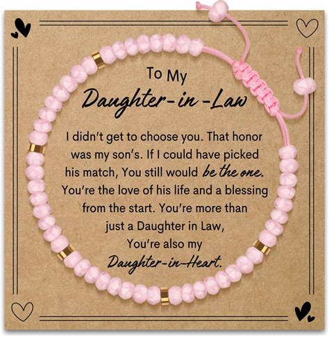 Daughter in Law Bracelets Gifts: Dear Daughter in Law Birthday Gifts ...