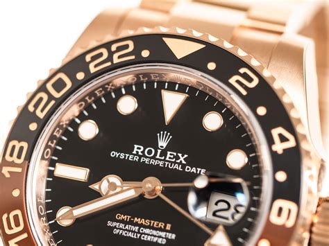 Rolex Gmt Master Ii Rootbeer Ref Chnr K Rose Gold Box Papers Bj