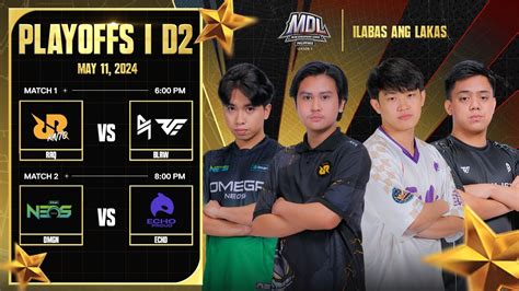 LIVE MDL PH S3 FILIPINO Playoffs Day 2 YouTube