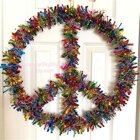 Peace Wreath Etsy