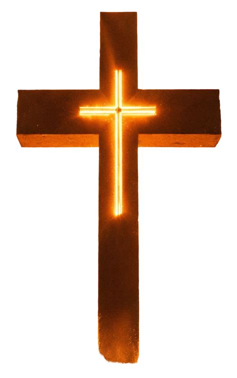 Brown Red Jesus Cross Png Image