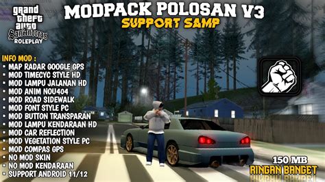 MODPACK POLOSAN V3 SUPPORT GTA SAMP ADA TUTORIAL PEMASANGAN