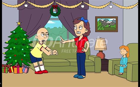 Caillou S Christmas And Gets Grounded - Christmas Decorations