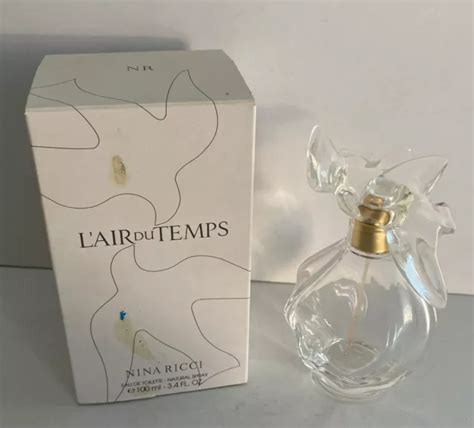 FLACON PARFUM NINA RICCI L AIR Du TEMPS EDT 100 Ml VIDE Boite Pour