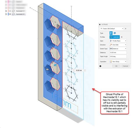 Blue Ghost Profile In Sketch In Autodesk Fusion