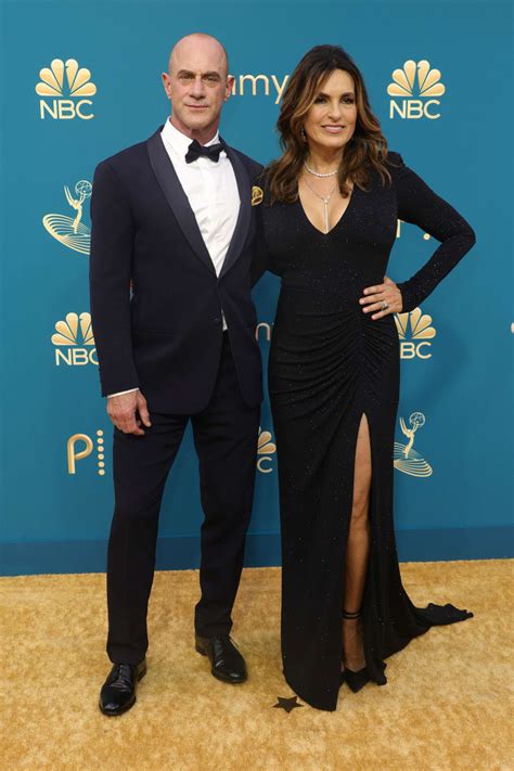 Mariska Hargitay Rocks Plunging Gown At The Emmys Alongside Law