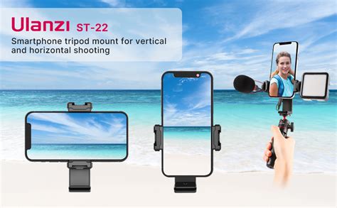 Amazon ULANZI ST 22 Phone Tripod Adapter Mount Adjustable Cell