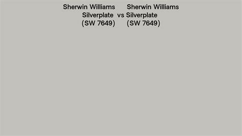 Sherwin Williams Silverplate Vs Silverplate Side By Side Comparison