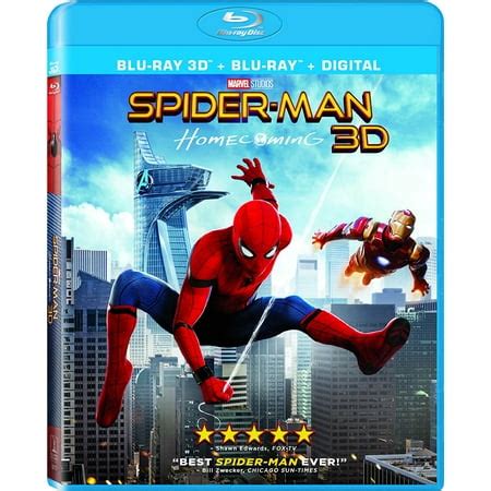 Spider-man: Homecoming (Blu-ray 3D + Blu-ray + Digital) - Walmart.com