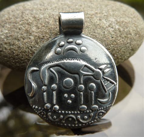 Celtic Wolf Pendant by EquosDesigns on Etsy