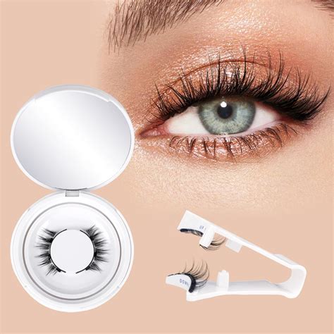 Eyelashes With Applicator Reusable Natural Manga Lashes Kit No Glue