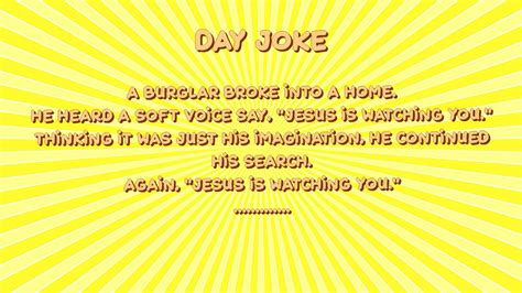 Jesus Is Watching You Joke Of The Day 21 01 2024 Youtube