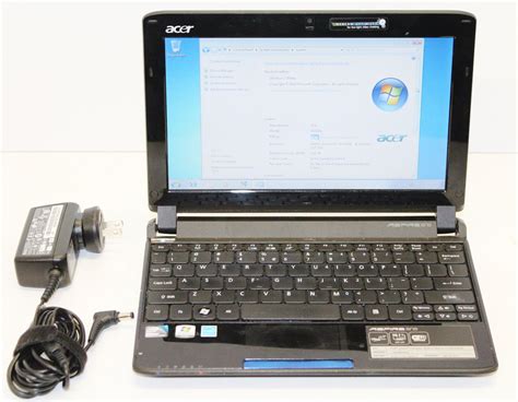 Acer Aspire One 532h 2588 101 Netbook Laptop 1gb Ram 160gb Hdd Windows 7