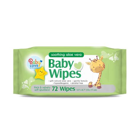 Baby Love Baby Wipes Aloe Vera 72ct