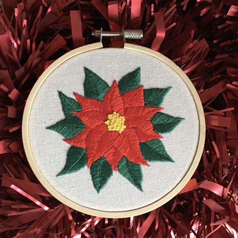 December 2021 Poinsettia Pattern — Embellished Elephant
