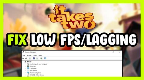 How To FIX It Takes Two Low FPS Drops Lagging YouTube