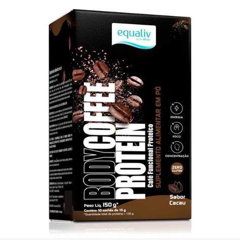 Body Coffee Protein Gr Saches Gr Sabor Cacau Equaliv Massa