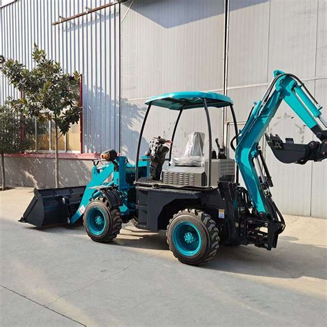 Chinese EPA Engine Mini Retroexcavadora Backhoe Loader Mini Towable