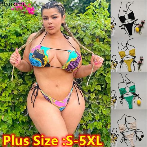 Frauen Badeanzüge Plus Größe 4xl 5xl Sexy Bikini Set Damen 2023