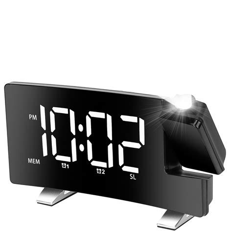 Global Phoenix Projection Alarm Clock With Radio Function 77in Curved