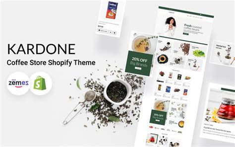 V100 Kardone Coffee Store Shopify Theme Template Monster Download