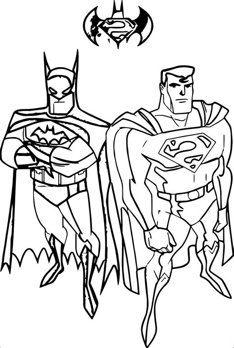 Batman And Superman Coloring Pages