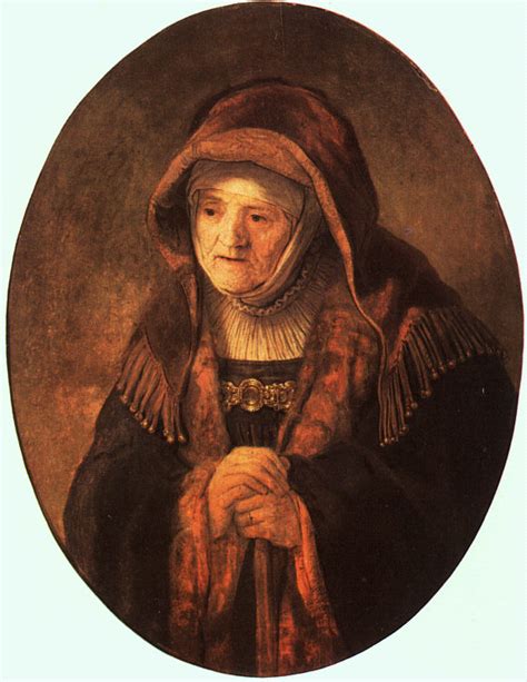 Portrait of artist’s mother (1639) by Rembrandt – Artchive