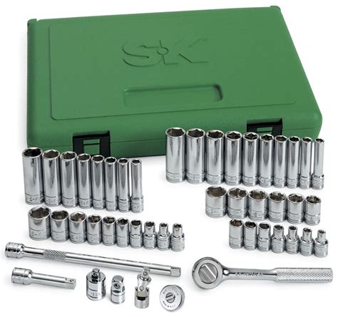 SK Hand Tools 91848 | 48 Piece 1/4" Drive 6 Point Metric Soc