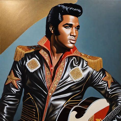 Black Elvis Presley by cale0you on DeviantArt