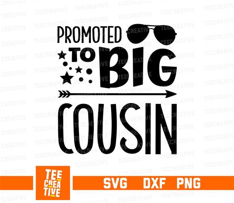 Promoted To Big Cousin Svg Big Cousin Announcement Svg Big Etsy