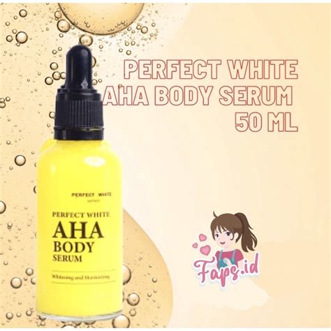 Jual Perfect White AHA Body Serum 50ML Whitening Moisturizing