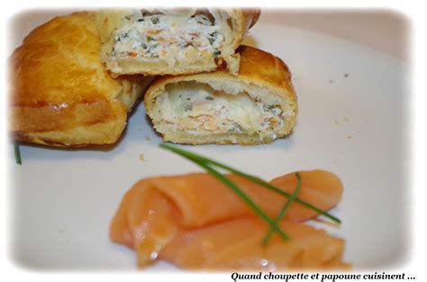 FEUILLETE AU SAUMON ET FROMAGE FRAIS Quand Choupette Et Papoune Cuisinent