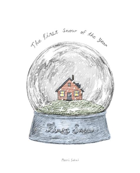 Snow Globe Sketch at PaintingValley.com | Explore collection of Snow ...