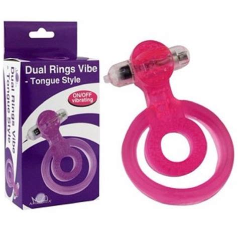 Dual Rings Vibe Tongue Style Sex Toy Sexual Lazada PH