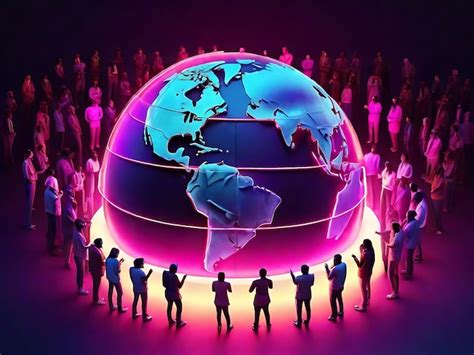 Premium Ai Image Global Migration Concept People Forming A Big Group