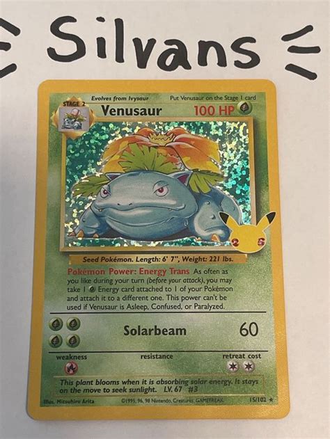 Venusaur Base Set Celebrations Anniversary 25th Englisch Kaufen Auf