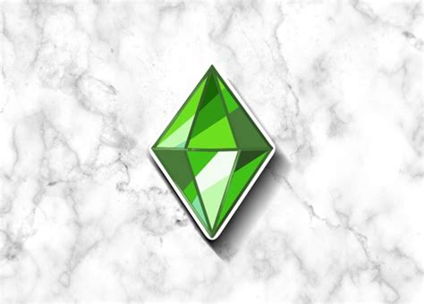 Sims 4 Plumbob Sticker Sims 4 Sticker Sims 4 Stickers Etsy