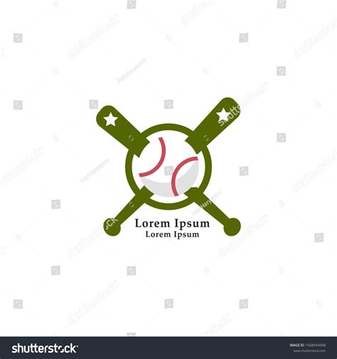 Softball Club Logo Softball Team Logo Stock Vector Royalty Free