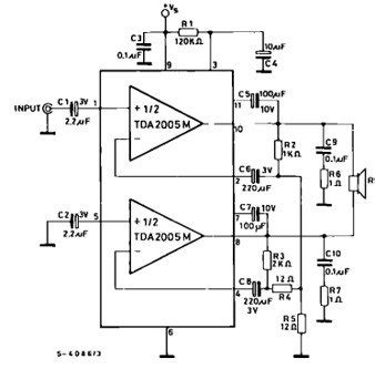 Tda Bridge Stereo Amplifier Pinout Datasheet Application Examples