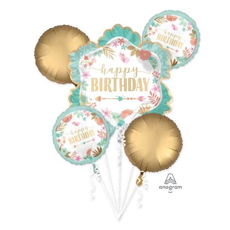 Boho Birthday Balloon Bouquet Hullaballoo Balloons