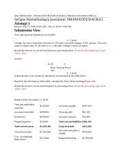 Quiz Submissions Homework B Dupont Analysis Return On Investment