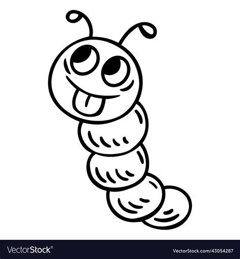 Caterpillar Outline Clipart