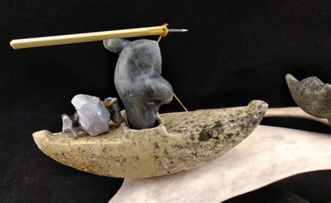 Kayaker, Beluga Whales, Whale Hunter, Traditional Carving, Inuit ...