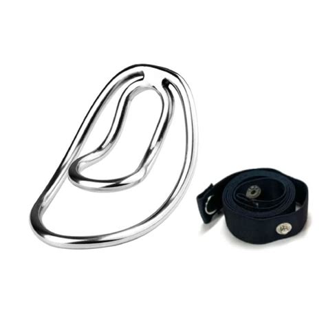 Sissy Steel Vagina Fufu Clip With Strap Cute Sissy